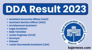 DDA ASO Result 2023: Download the merit list, cut off marks, and answer key