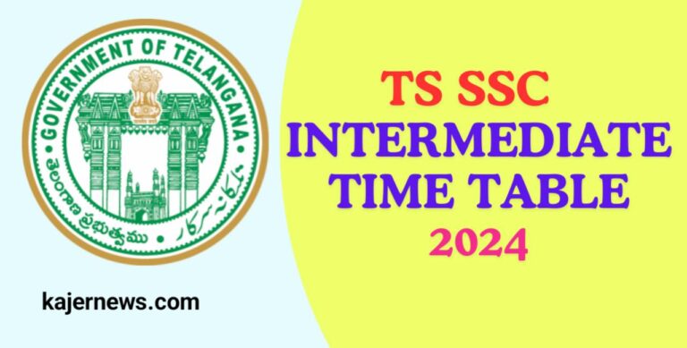 Dates & Schedule Check for TS Inter Time Table 2024 First and Second Year Exams