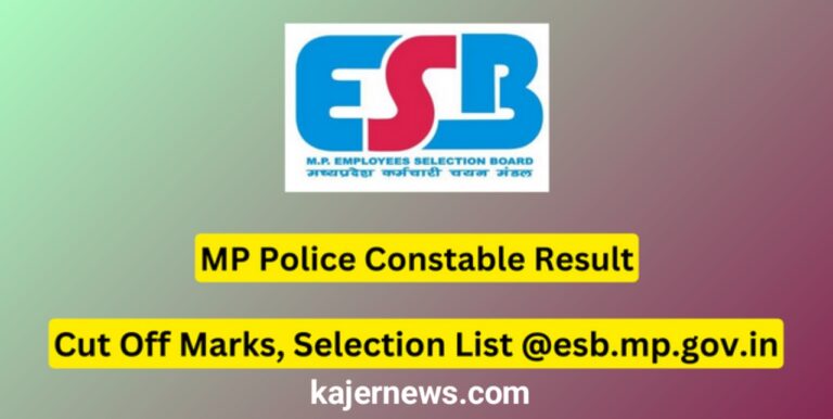 MP Police Constable Results 2023: Visit @esb.mp.gov.in to find out