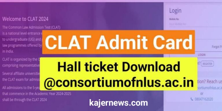 Consortiumofnlus.ac.in Hall Ticket Link for CLAT 2024 Admit Card