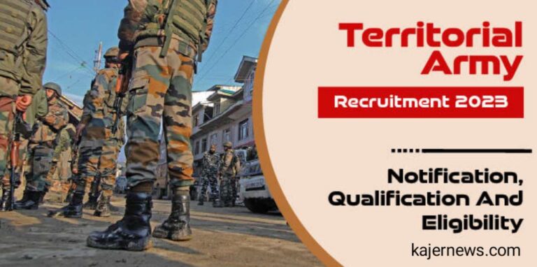 Recruitment for the Territorial Army in 2023: Qualifications, Cost, Application Form, Deadline