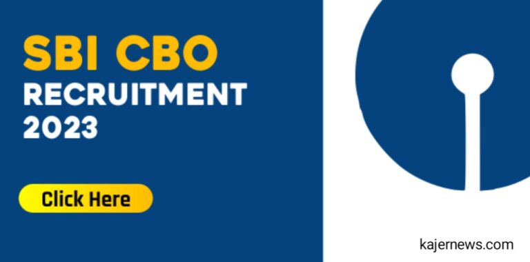 Notice of SBI CBO Recruitment 2023 for 5447 Posts Is Out