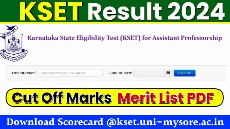 KSET 2024 Results – Subject-wise Qualifying Cut-Off Points Presented