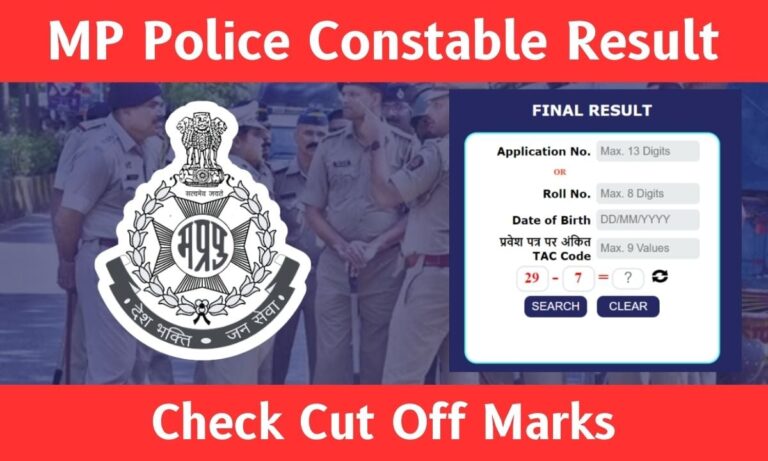 MP Police Results 2024: Download Merit List, Cut Off Marks for Constables