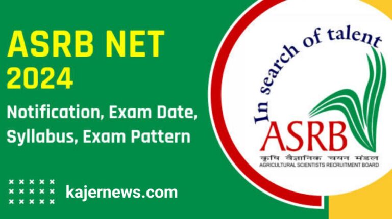 Dates, Eligibility, Format, Syllabus, and Application Process for ASRB Recruitment 2024?