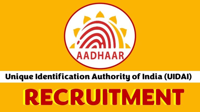 Notification of Eligibility Criteria Released for UIDAI Recruitment 2024 How Do I Apply?