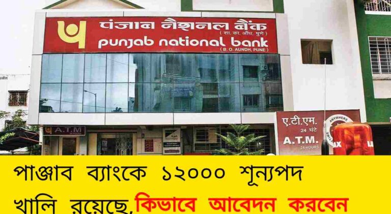 PNB Recruitment 2024 : পাঞ্জাব ব্যাংকে ১২০০০ শূন্যপদ খালি রয়েছে, কিভাবে আবেদন করবেন জেনে নিন। 