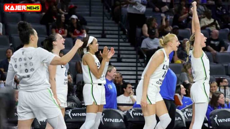 After the starting lineup lights up in a victory over the reigning champion Las Vegas Aces, the Minnesota Lynx create WNBA history.