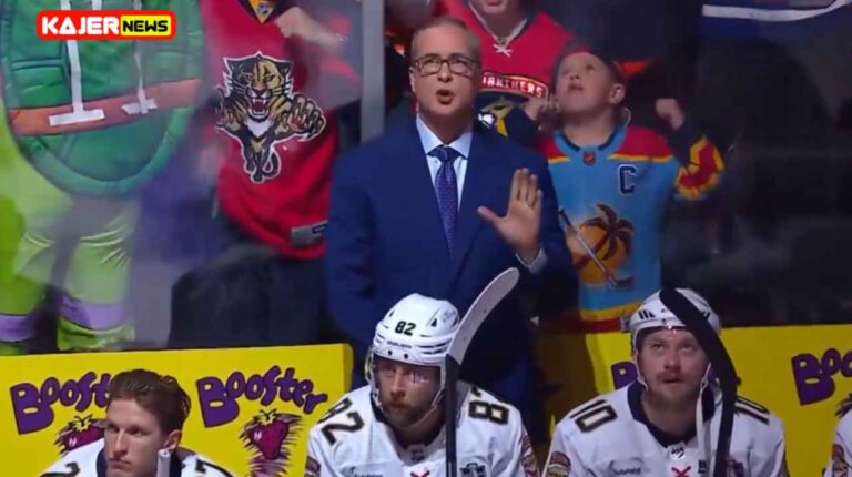 Before Game 3, Panthers coach Paul Maurice angrily praised the Oilers fans who were jeering his team.