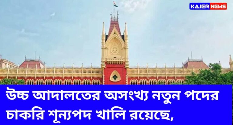 High Court Job Recruitment 2024: উচ্চ আদালতের অসংখ্য নতুন পদের চাকরি শূন্যপদ খালি রয়েছে, 