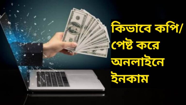 কিভাবে কপি/পেষ্ট করে অনলাইন থেকে টাকা ইনকাম করব?