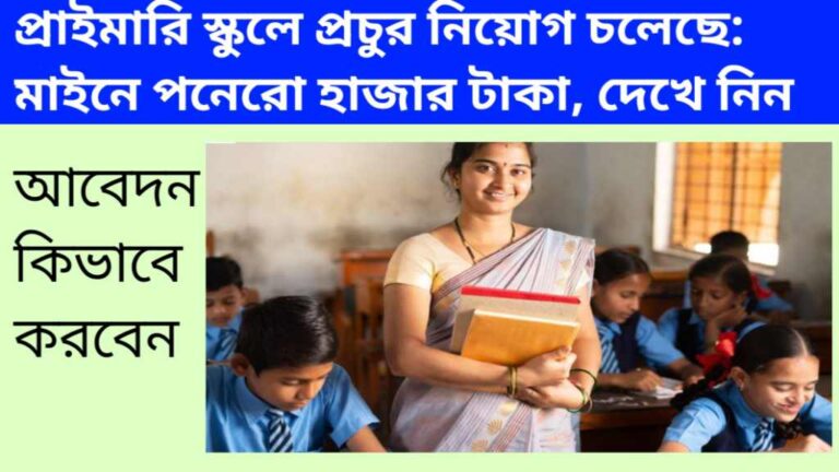 There are many recruitments in primary schools: 15 thousand rupees in Maine, how to apply, know the details